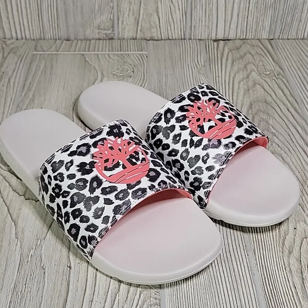 Timberland Leopard Print Playa Slide Sandals Womens Size 11 Mens Size 9 NIB